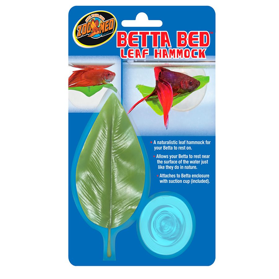 thumbnail image 2 of 4-Piece Betta Leaf Hammock Set - Adjustable Aquarium Resting Spots With Suction Cups 2 of 9