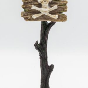 Aqua Spectra Skull & Crossbones Sign 6×4.5x16cm