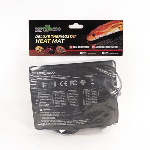 ReptiZoo Deluxe Thermostat Heat Mat, 11w - 150x200mm