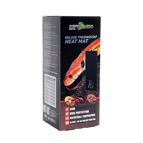 ReptiZoo Deluxe Thermostat Heat Mat, 36w - 200x450mm - Image 3